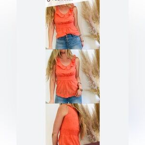 Anthropologie Odille‎ Orange Sleeveless. Size 8 (289)